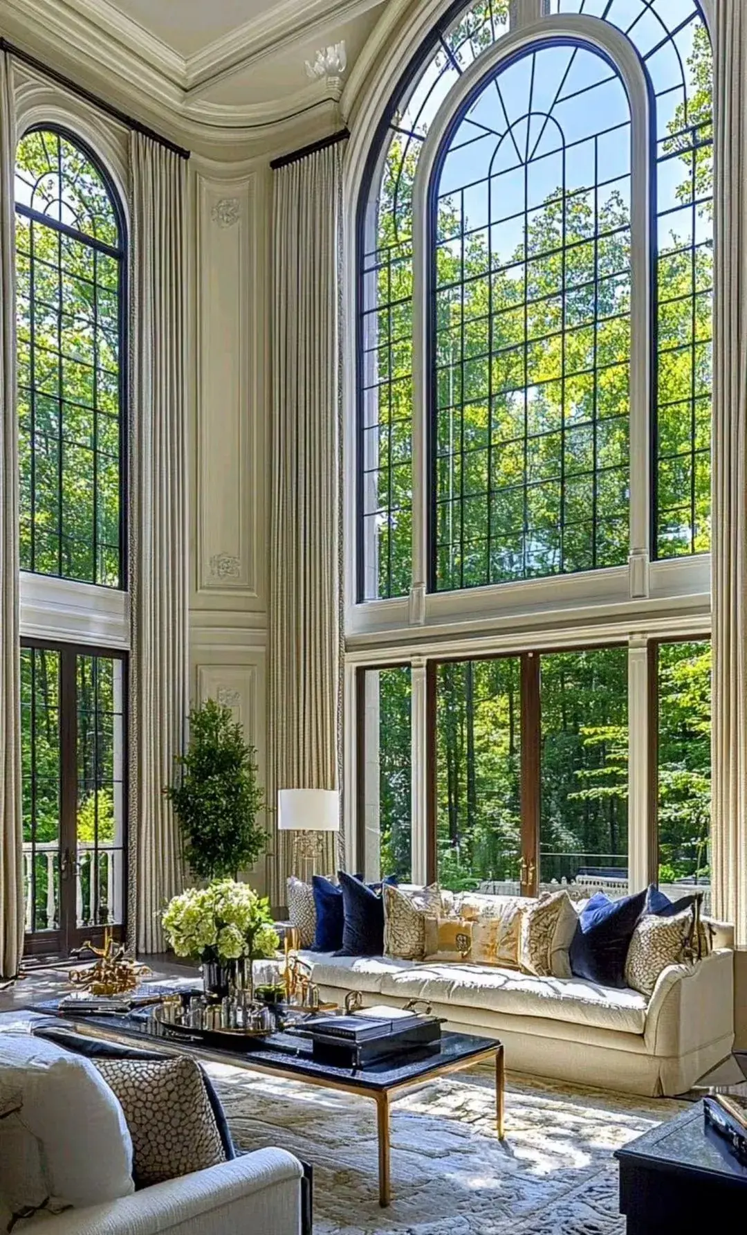 Corner arched windows with LLumar Harmony solar control window film