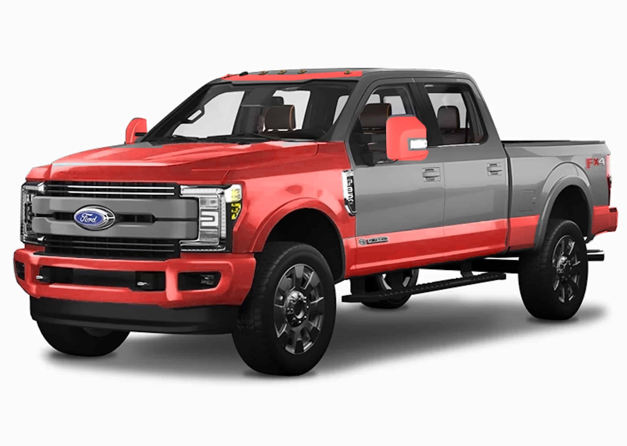Track Pack PPF — front bumper, full hood, full fenders, rocker panels, roof strip, A-pillar strips, mirror caps, and rear bumper highlighted — front view