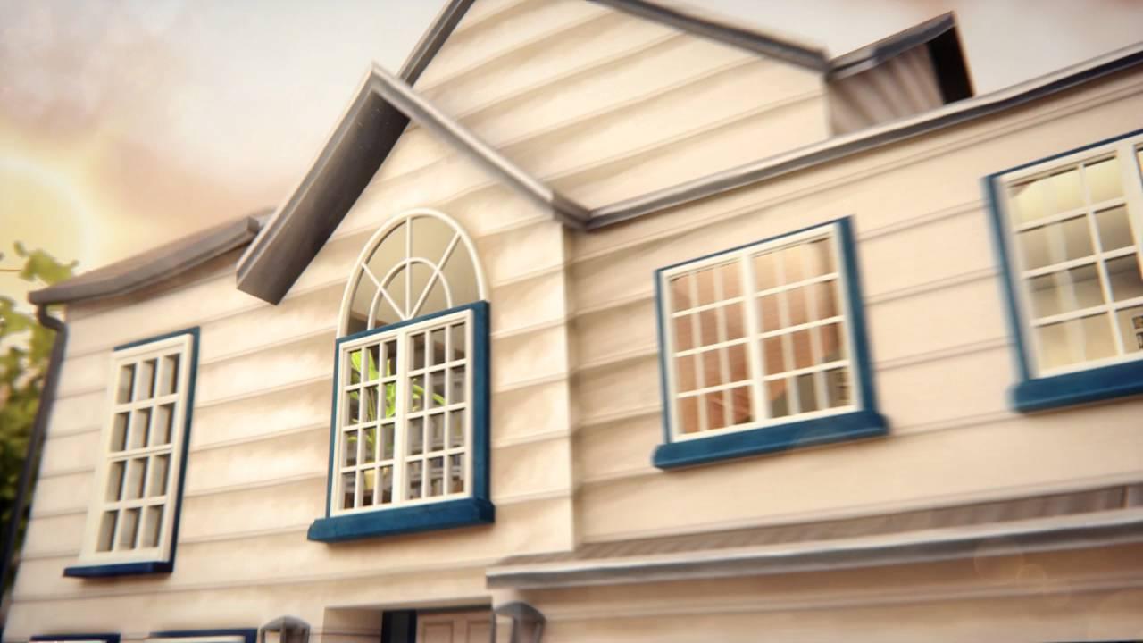 House windows — still shown until the muted architectural hero loop is playing